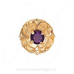 GS472 RG - 14 Karat Gold Rhodolite Garnet Slide 